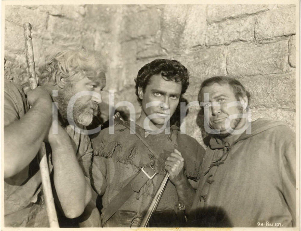 Fotografia d epoca originale 1952 CINEMA Robin Hood e i compagni della foresta  Richard TODD James HAYTER 1