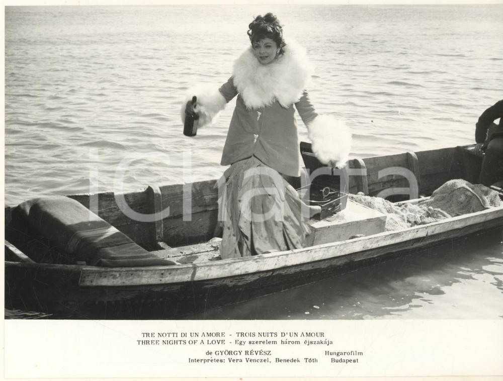 Fotografia d epoca originale 1967 CINEMA HUNGARY Three nights of a love Gyorgy REVESZ  Vera VENCZEL Photo 1