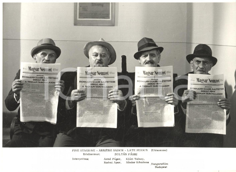 Fotografia d epoca originale 1966 CINEMA HUNGARY Late season Zoltan FABRI  Scene Magyar Nemzet Photo 1