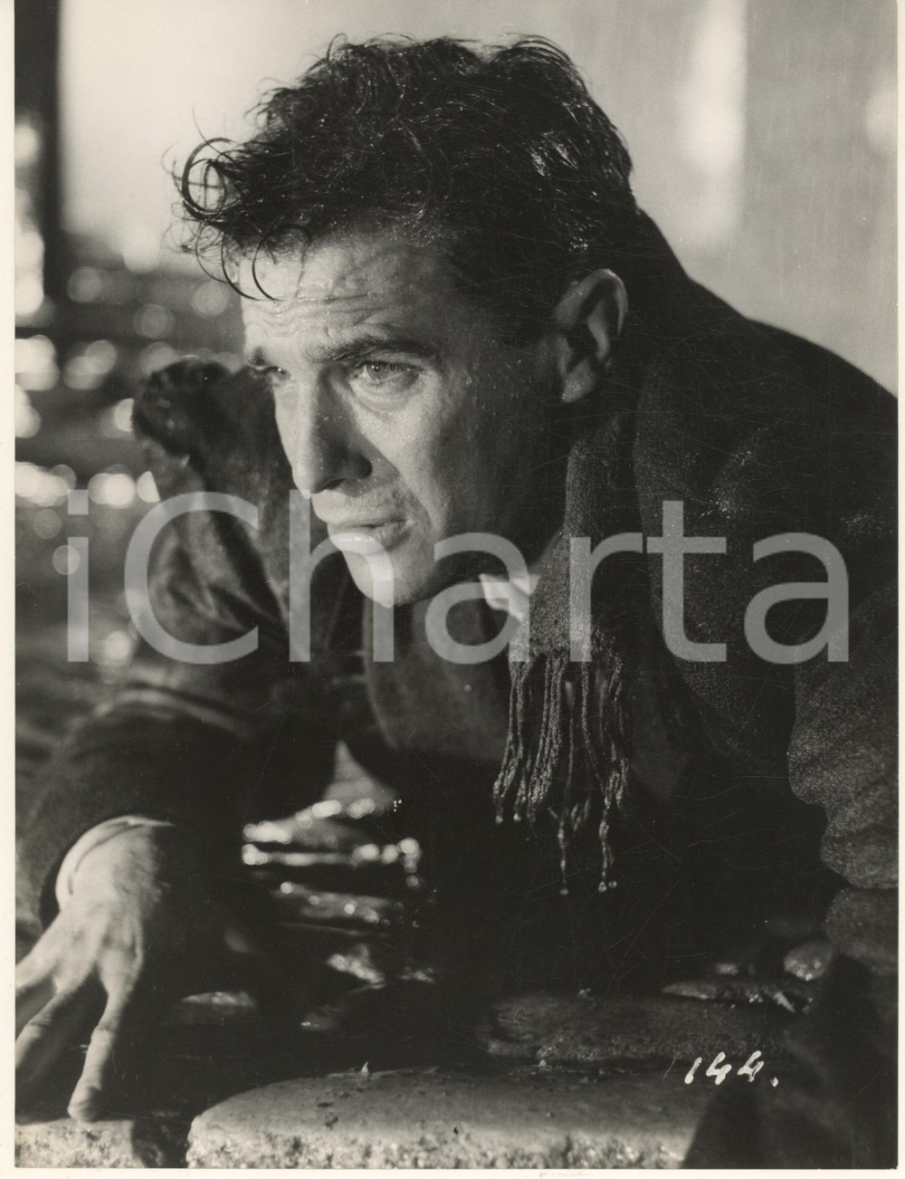 Fotografia d epoca originale 1955 CINEMA Il canto del gallo  Francisco RABAL  Ritratto Foto 18x24 cm 1