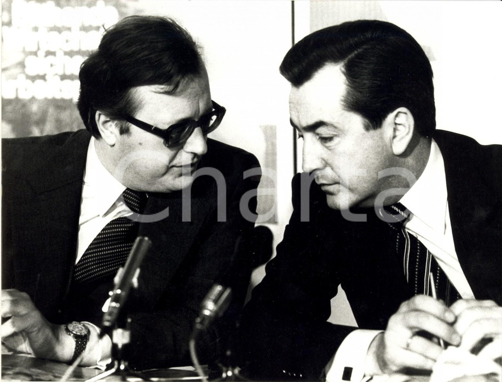 Fotografia d epoca originale 1979 WIEN Josef TAUS presidente OVP  Alois MOCK Fotografia 1