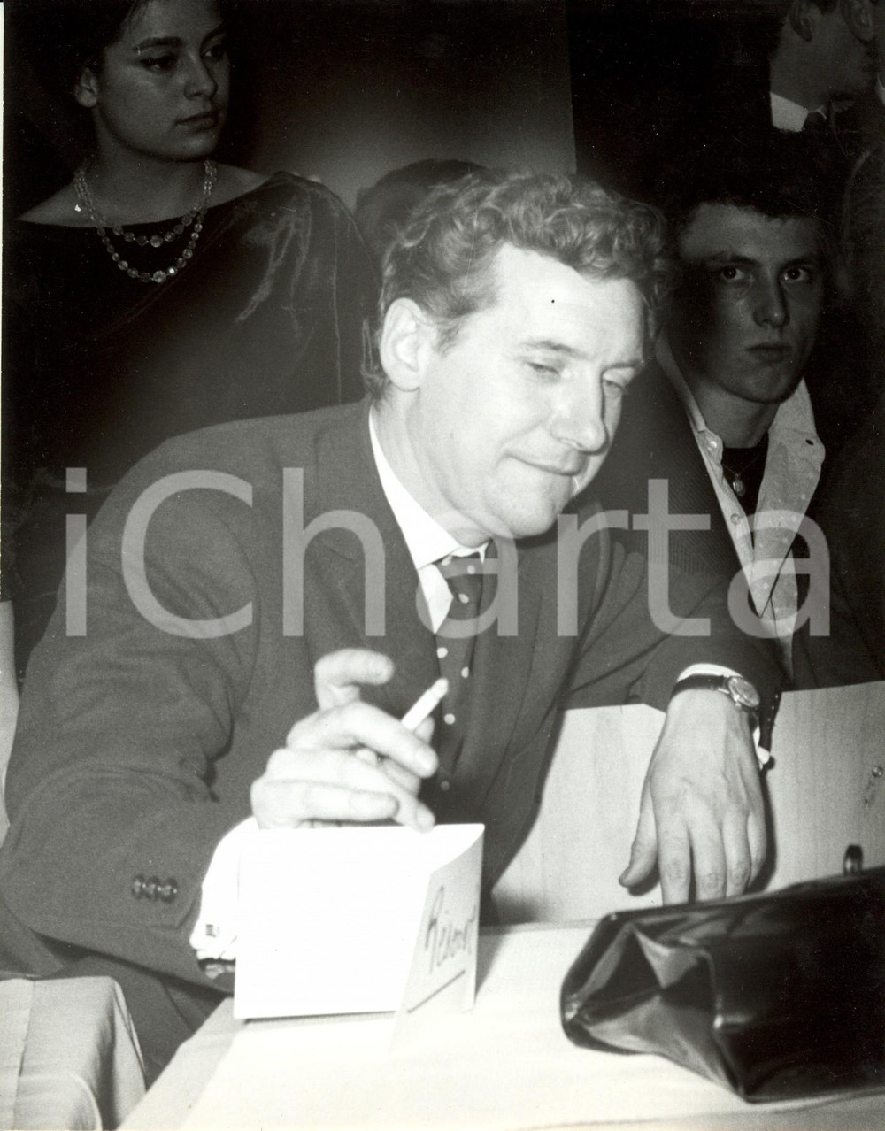Fotografia d epoca originale 1960 ca PARIS Cantante Pierre PERRIN in un locale  Foto 2 1