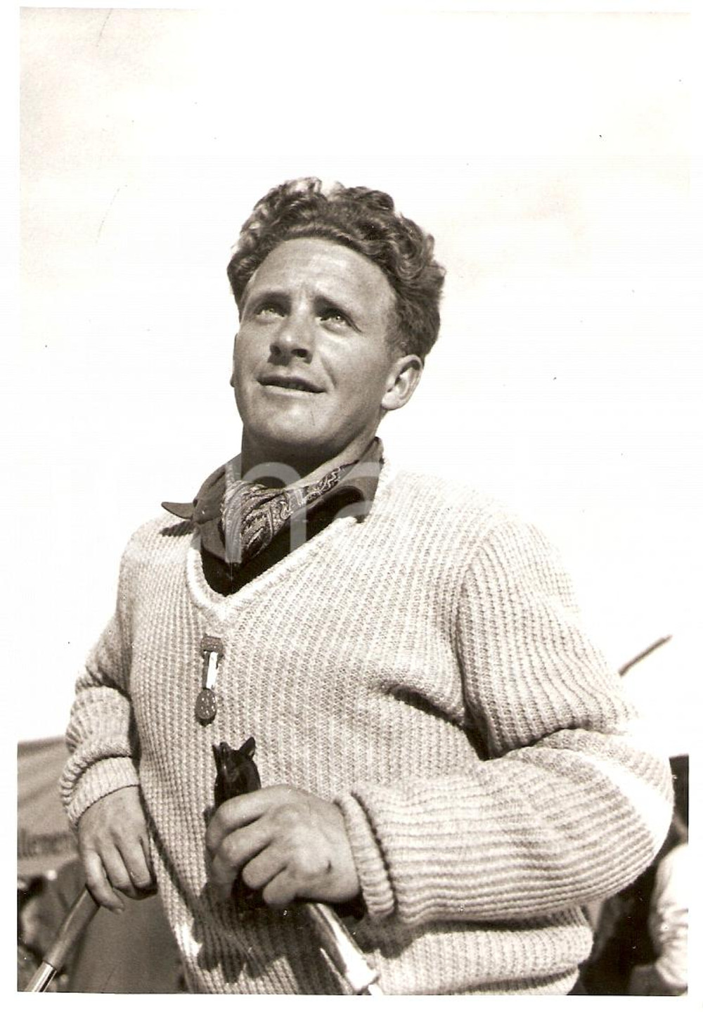 Fotografia d epoca originale 1960 ca SWITZERLAND Campionati SCI ALPINO Bernhard PERREN Fotografia 4 1