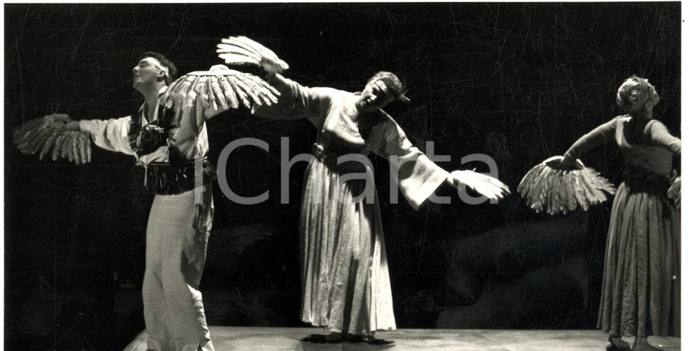 Fotografia d epoca originale 1993 STRASBOURG Opera National du RHIN  Dans le ciel je me promène Photo 1