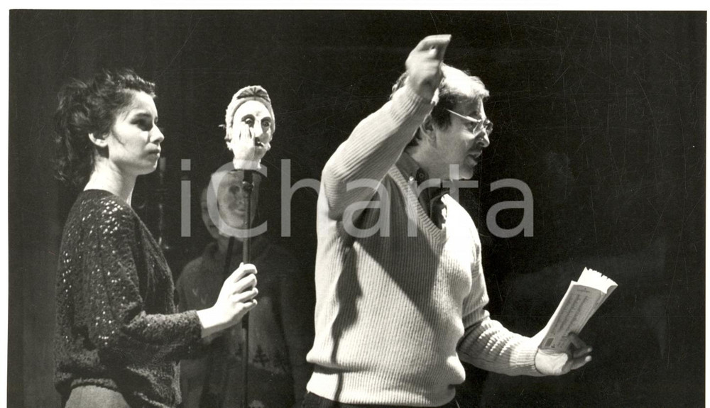 Fotografia d epoca originale 1986 COLMAR Opera National du RHIN Prove del DON GIOVANNI Foto 1