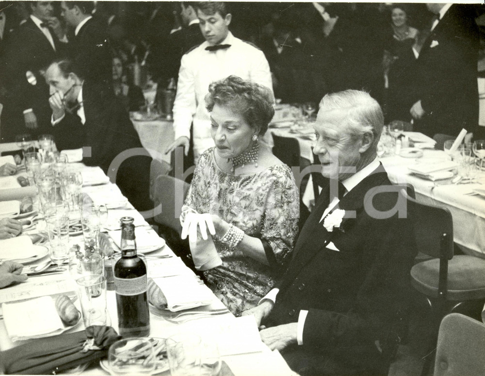 Fotografia d epoca originale 1960 ca UK? Edoardo Duca di WINDSOR serata di gala Fotografia 1