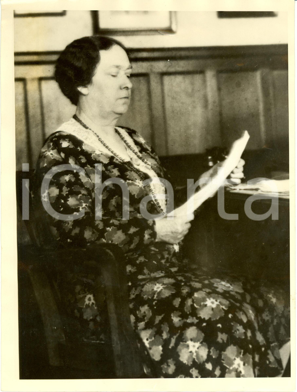 Fotografia d epoca originale 1931 BOSTON Anna TILLINGHAST Immigtation Commissioner threatened Photo 2 1