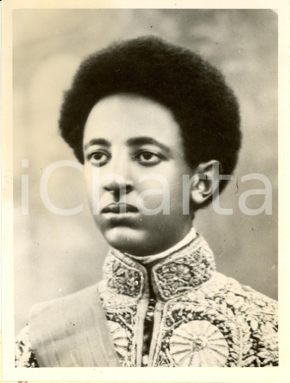 Fotografia d epoca originale 1937 ADDIS ABEBA ASFAW WOSSEN primogenito del Negus ETIOPIA Hailé SELASSIE Foto 1