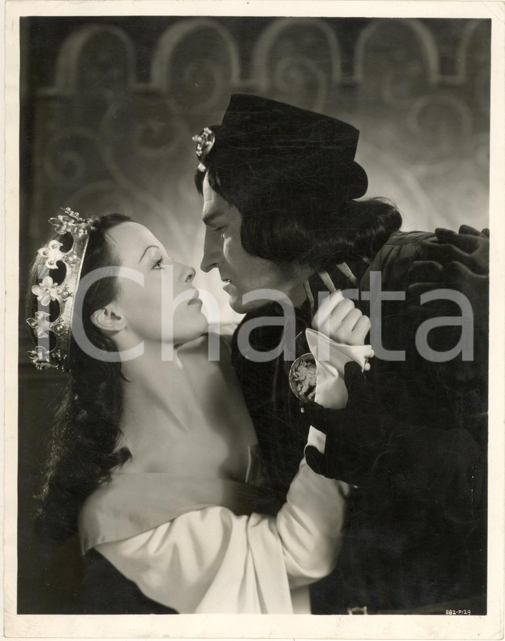 Fotografia d epoca originale 1955 CINEMA Film Richard III  Claire BLOOM Laurence OLIVIER Foto 1