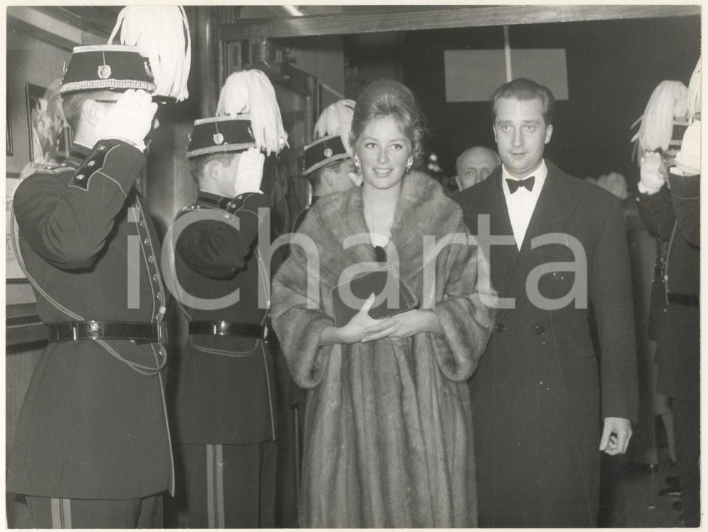 Fotografia d epoca originale 1960 BRUXELLES Alberto e Paola di LIEGI al gala del cinema  Foto 2 1