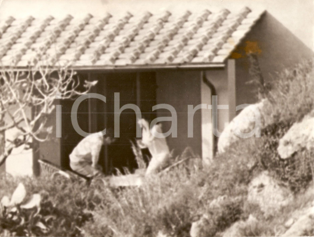 Fotografia d epoca originale 1965 ca CALA PICCOLA Argentario  Liz TAYLOR e Richard BURTON paparazzati 2 1