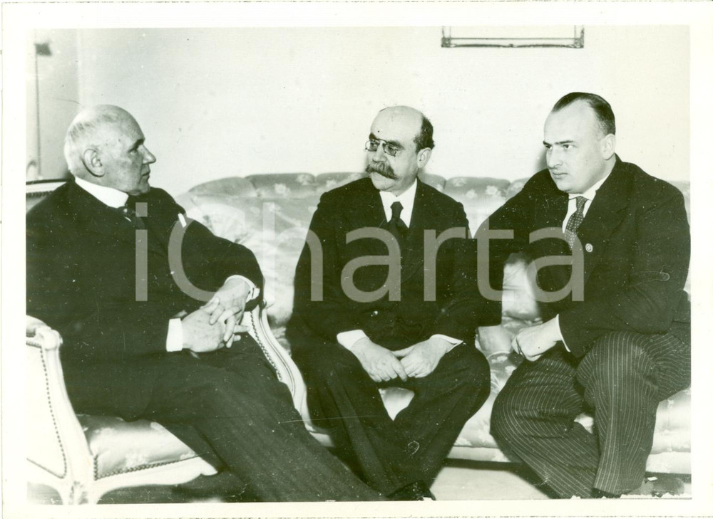 Fotografia d epoca originale 1935 BERLIN Henri Donnedieu DE VABRES Hans FRANK Crimini contro umanità FOTO 3 1