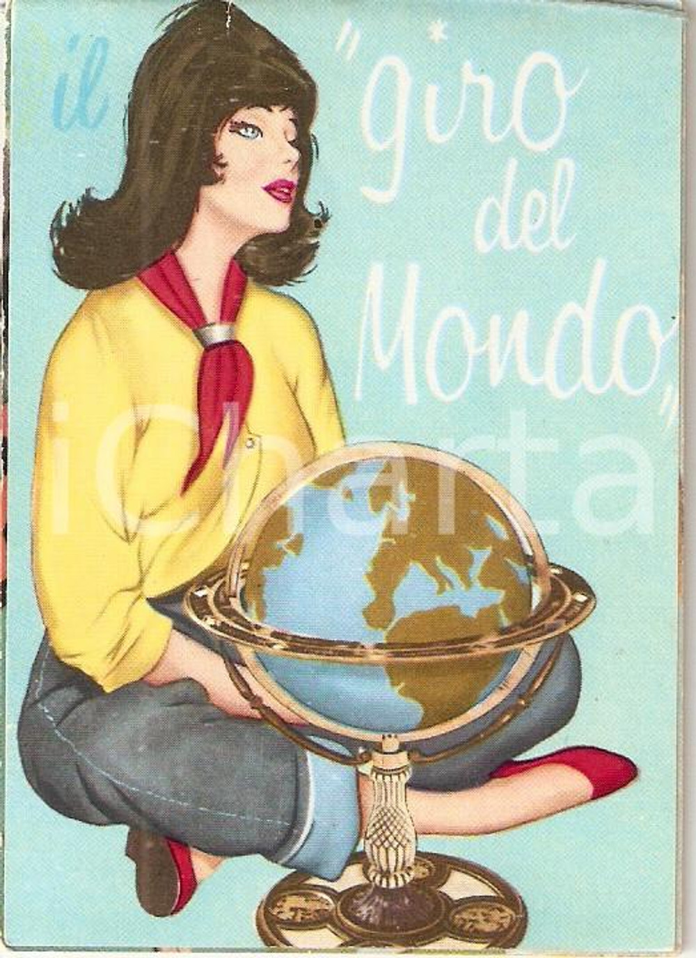 Oggetto da collezione cartaceo 1965 PINUP Il giro del mondo  Calendario ILLUSTRATO 1