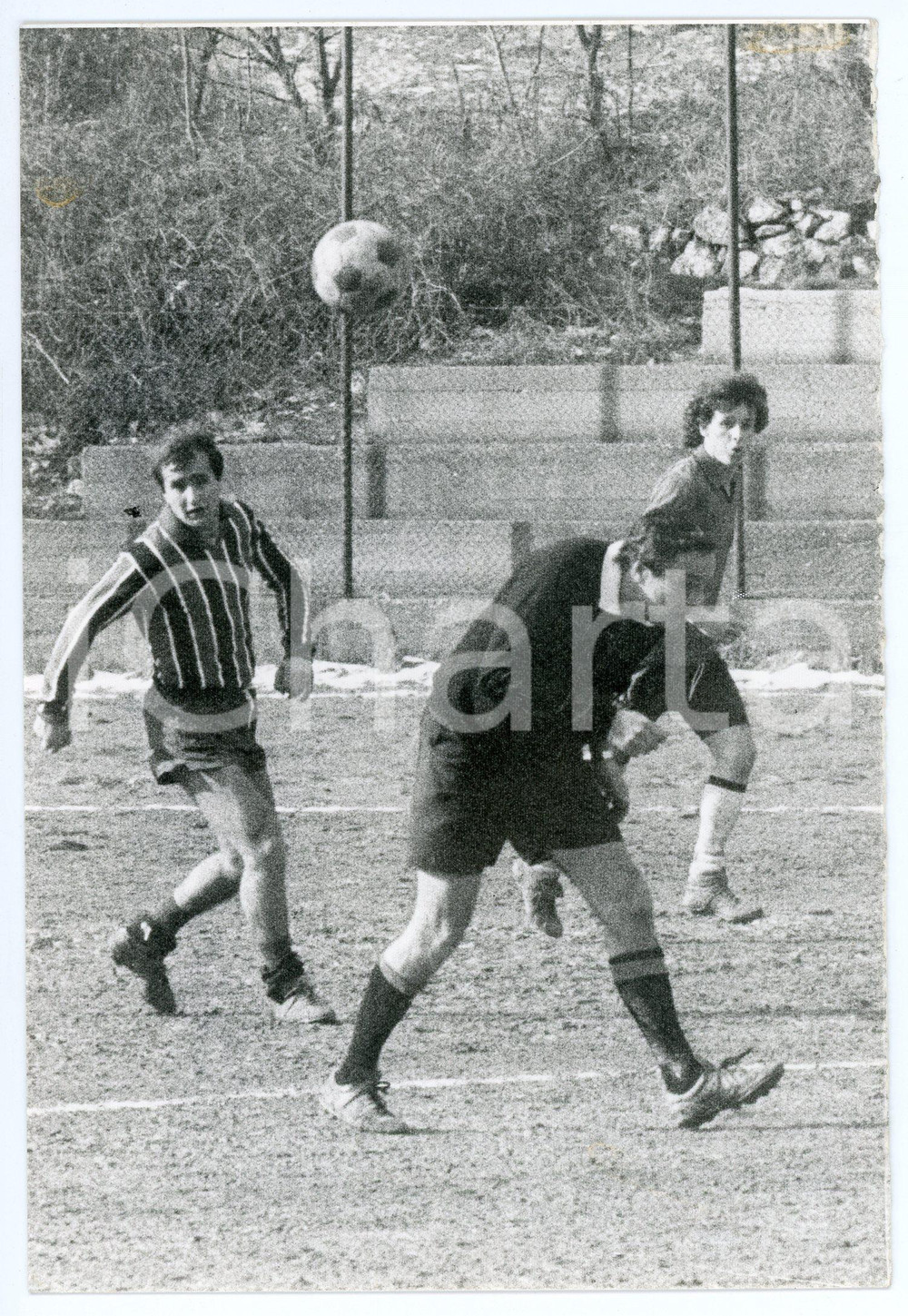 Fotografia d epoca originale 1984 CALCIO  ASD Bavari vs. ASD Ronchese  Foto della partita 12x17 cm 1