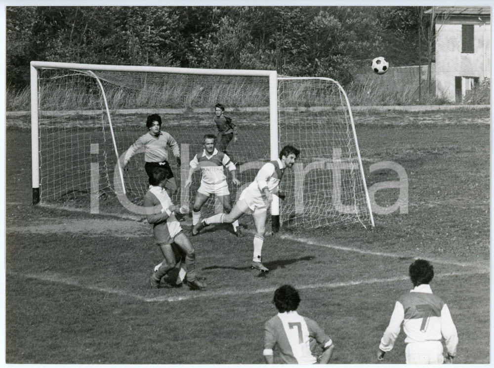 Fotografia d epoca originale 1983 MASONE  CALCIO Giuseppe CARLINI Derby USD Masone vs ASD Campo Ligure Foto 1