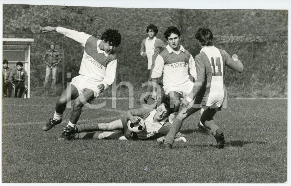 Fotografia d epoca originale 1983 MASONE  CALCIO Luigino MACCIÒ Derby USD Masone vs ASD Campo Ligure Foto 1
