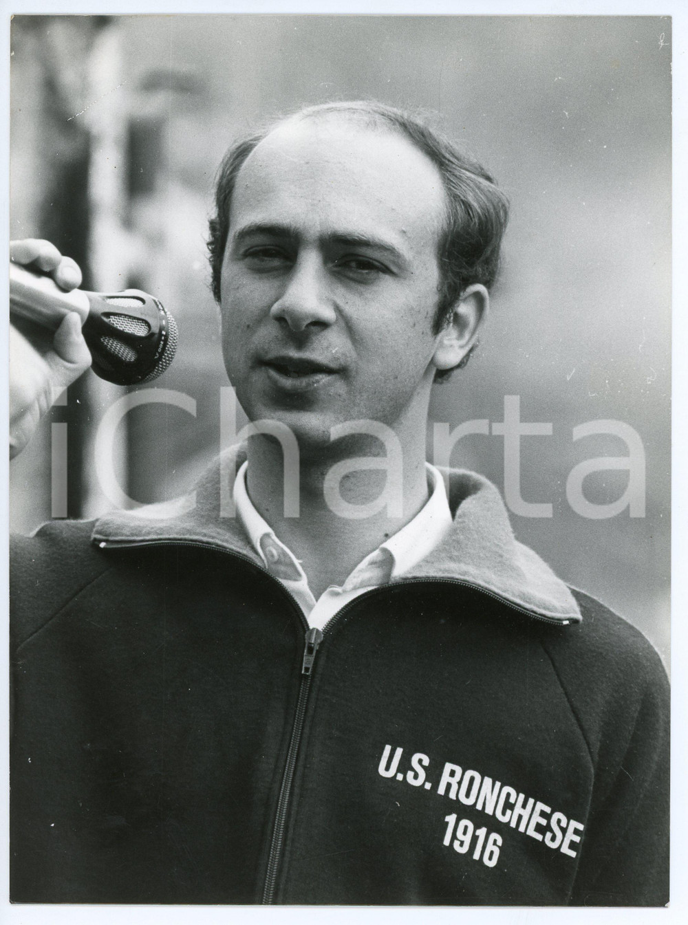 Fotografia d epoca originale 1984 RONCO SCRIVIA  CALCIO Dirigente ASD Ronchese  Foto 17x24 cm 1