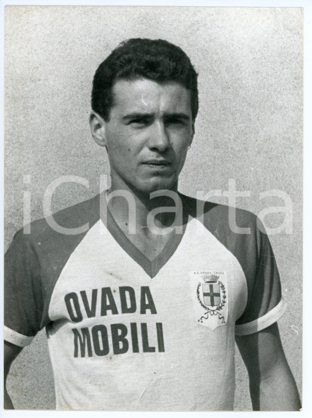Fotografia d epoca originale 1984 CALCIO Squadra OVADA MOBILI Il Calciatore PESCE Foto 17x24 cm 1