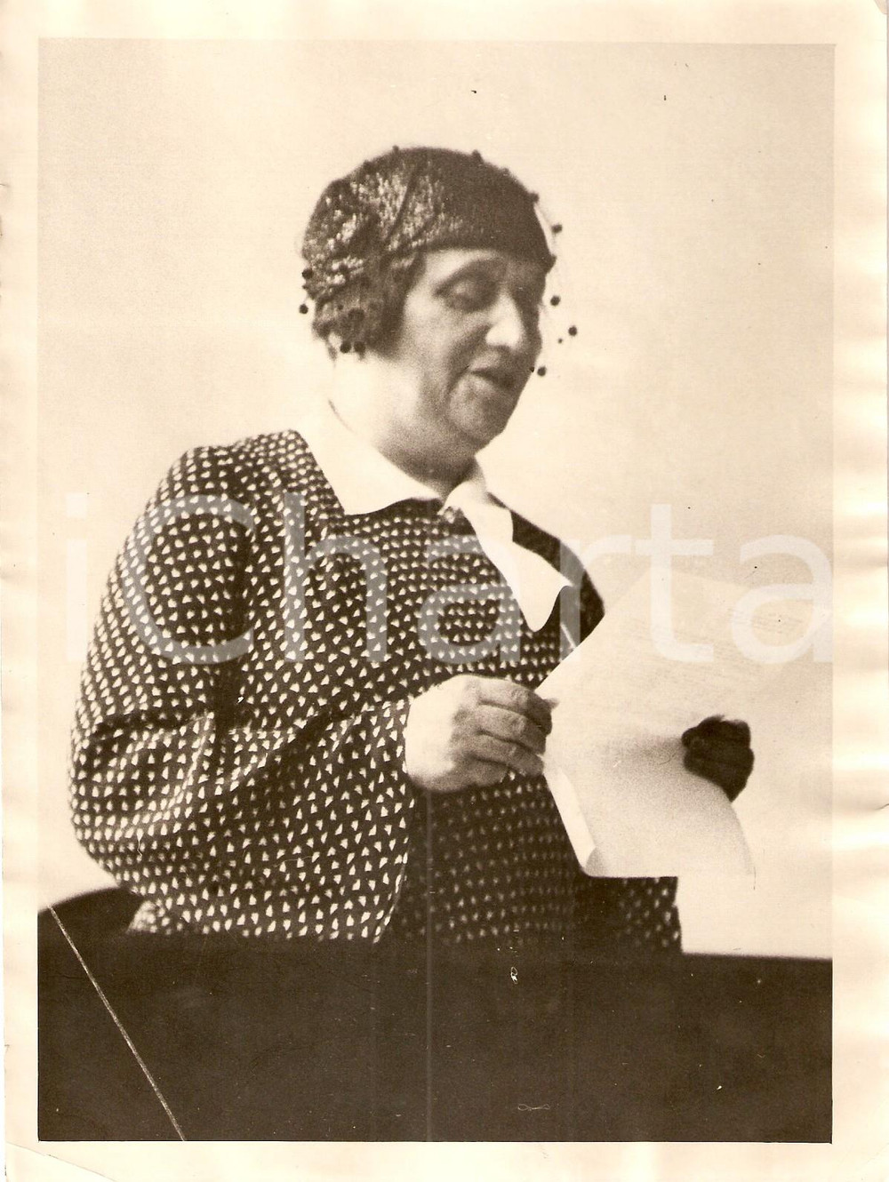 Fotografia d epoca originale 1936 LONDON UK Julie Eve VAJKAI Conference on Social Work PHOTOGRAPH 1