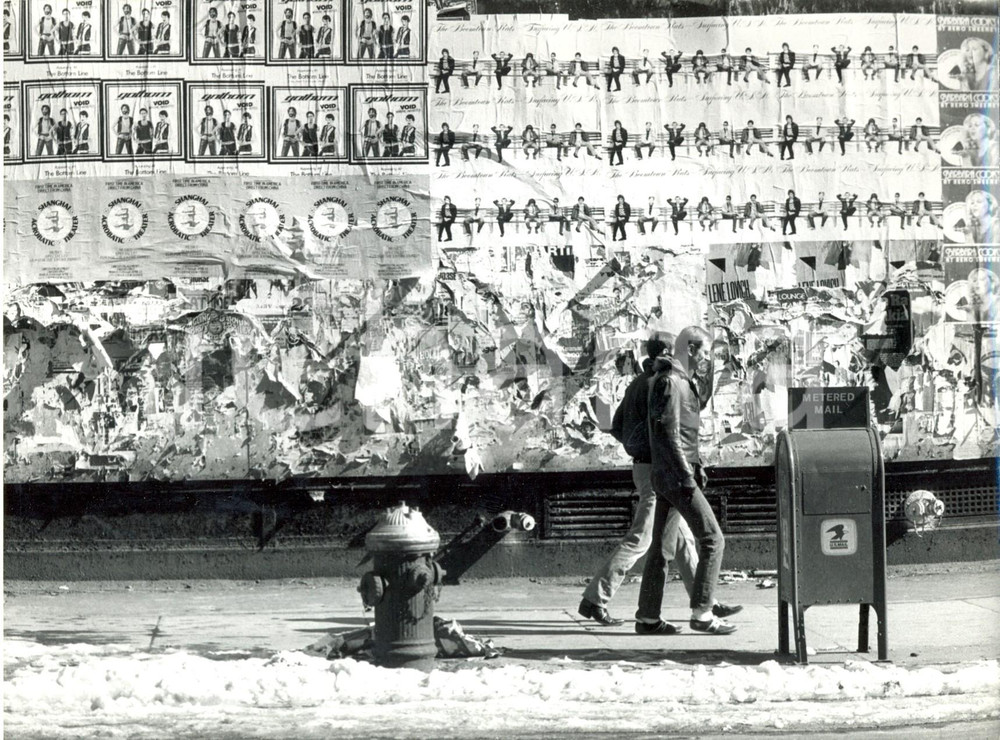 Fotografia d epoca originale 1980 NEW YORK USA Manifesti pubblicitari a BROADWAY Fotografia ANIMATA 2 1