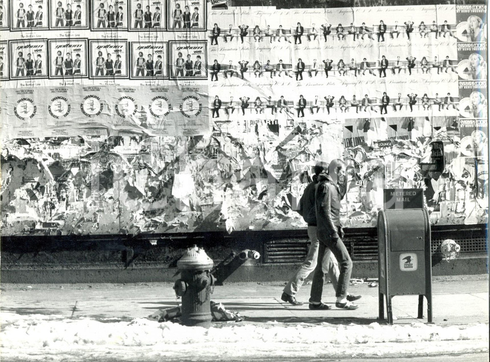 Fotografia d epoca originale 1980 NEW YORK USA Manifesti pubblicitari a BROADWAY Fotografia ANIMATA 4 1