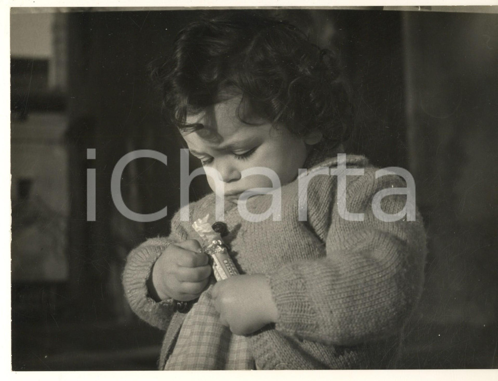 Fotografia d epoca originale 1950 ca ITALIA Caramelle LIFE SAVERS  Campagna pubblicitaria con bambina FOTO 4 1