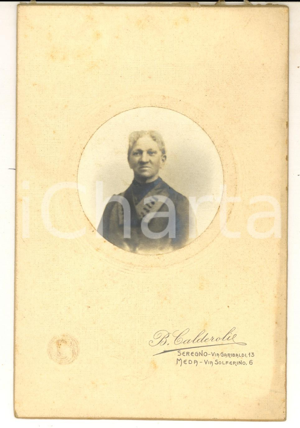 Fotografia d epoca originale 1910 ca SEREGNO MB Ritratto maschile in abito scuro Foto B. CALDEROLI 3 1