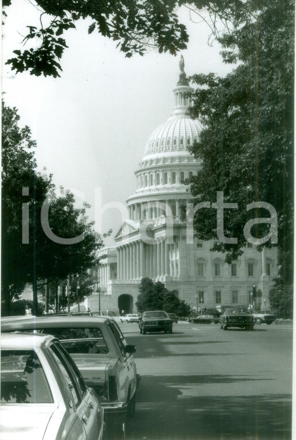 Fotografia d epoca originale 1983 WASHINGTON Scorcio del CAMPIDOGLIO Vera fotografia ANIMATA 1