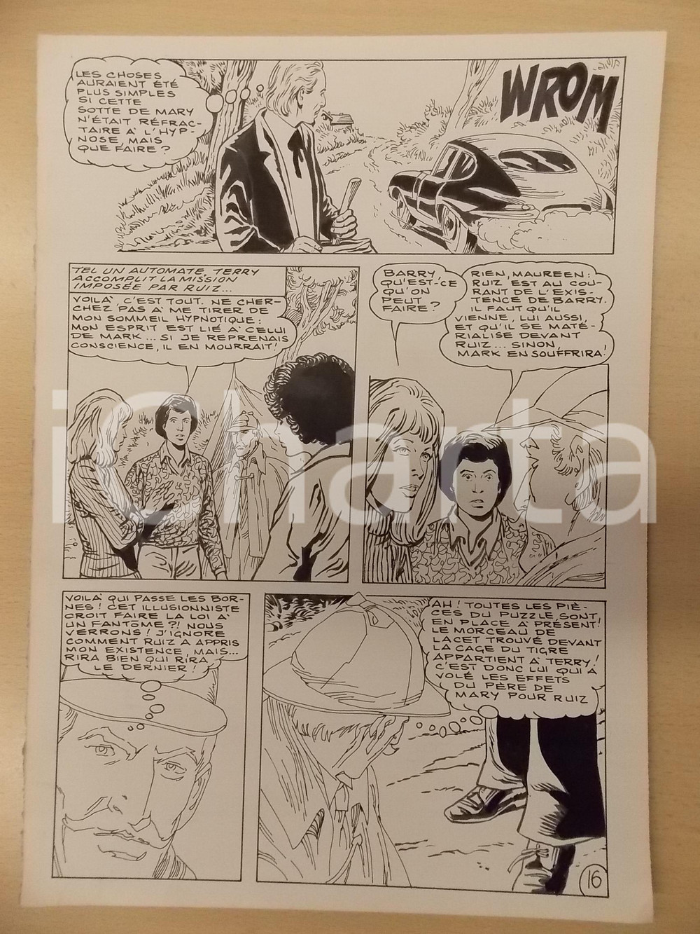 1981 AMI BARRY Ep.4 Luciano BERNASCONI Sherlock HOLMES fantasma Tavola originale   Tavola originale autentica, disegnata a mano. DIMENSIONI: 24 x 35 cm CONDIZIONI: GOOD   originale e autentica 1