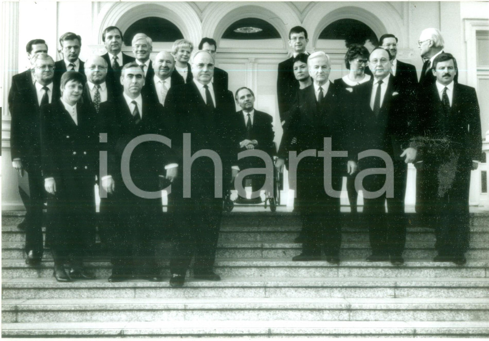 Fotografia d epoca originale 1984 BONN BUNDESREPUBLIK Richard VON WEIZSACKER con Helmut KOHL Foto 1