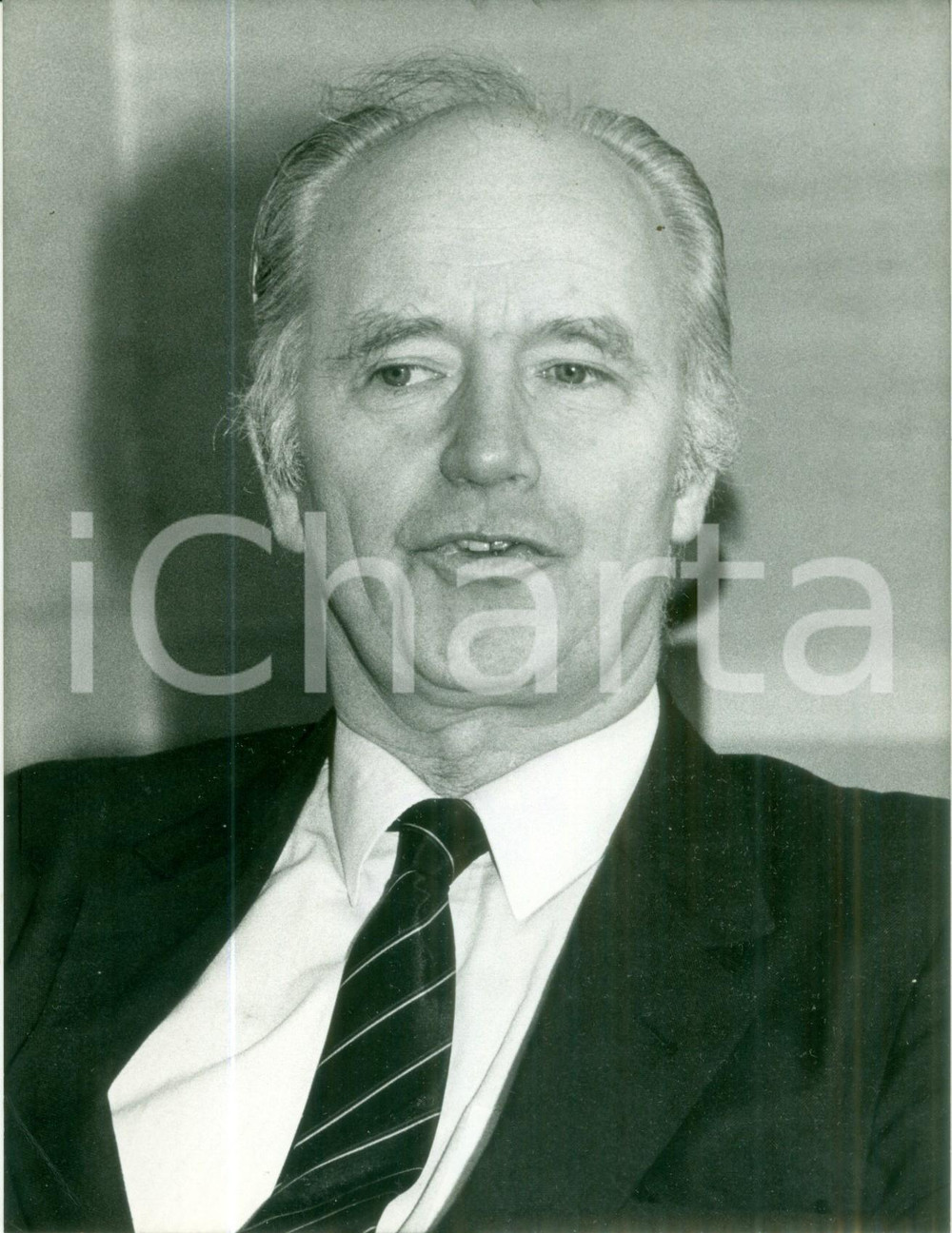 Fotografia d epoca originale 1987 BONN  Ministro degli Esteri Thorvald STOLTENBERG Foto 1