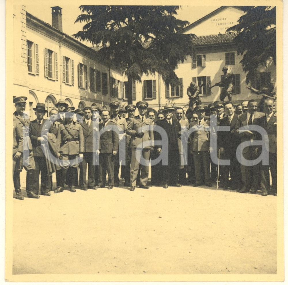 Fotografia d epoca originale 1935 PAVIA Corso addestramento Ufficiali Genio  Visita ufficiali Milano Foto 4 1