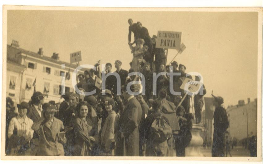 Fotografia d epoca originale 1935 ca Università PAVIA Evento GUF Gruppi Universitari Fascisti  Foto 11x6 1 1