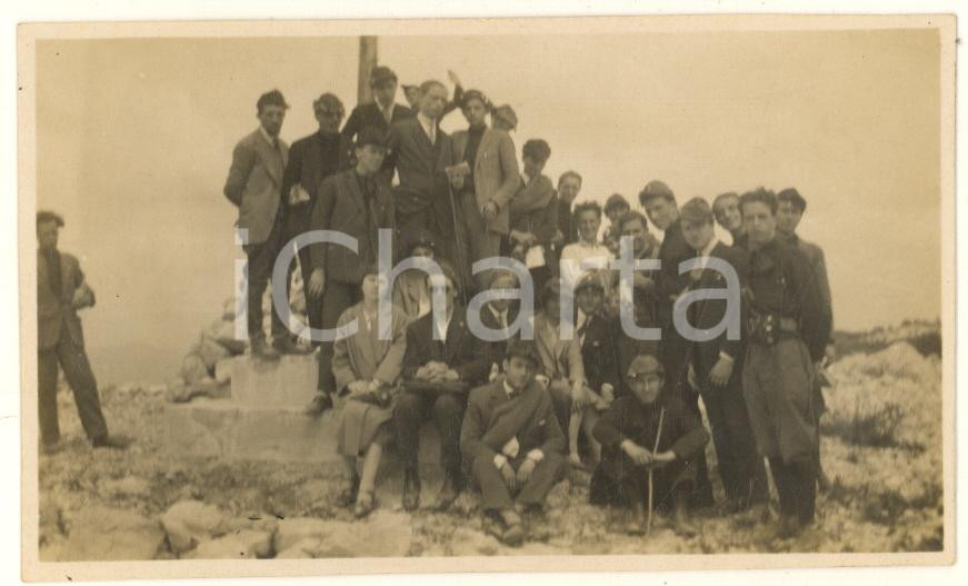 Fotografia d epoca originale 1935 ca Università PAVIA Escursione GUF Gruppi Universitari Fascisti  Foto 11x6 1