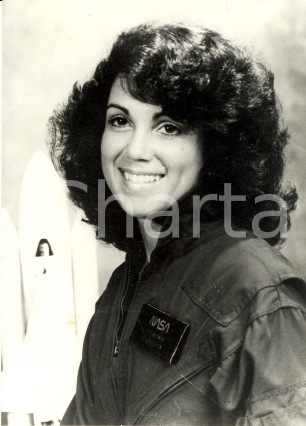 Fotografia d epoca originale 1986 USA Ritratto Judith RESNIK  Tragedia Shuttle CHALLENGER Foto 1