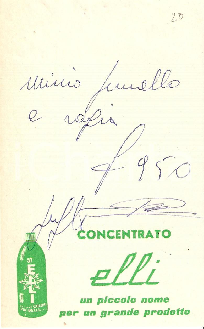 Materiale pubblicitario d’epoca 1968 PUBBLICITA  Concentrato ELLI Vernici Ricevuta 3 1