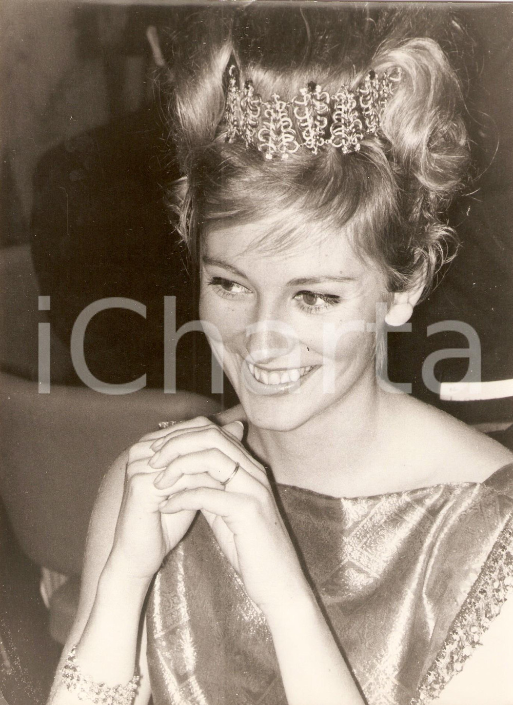 Fotografia d epoca originale 1960 ca BELGIO Principessa Paola Ruffo di Calabria Fotografia 18 x 24 3 1