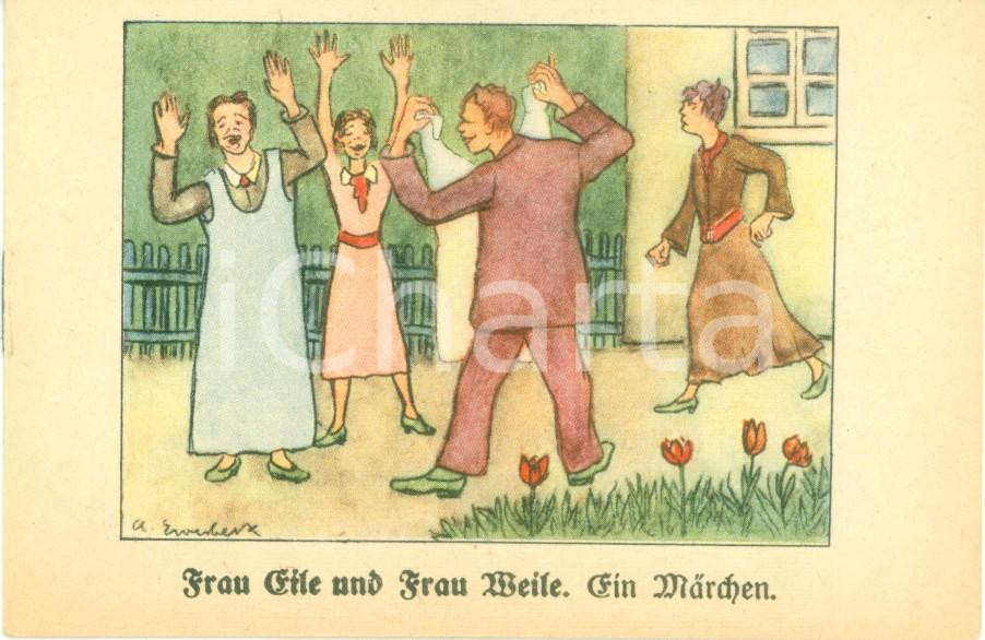 Materiale pubblicitario d’epoca 1930 ca BAD SALZUFLEN Hoffmann s Stärkefabriken Frau Eile und Frau Weise 3 1