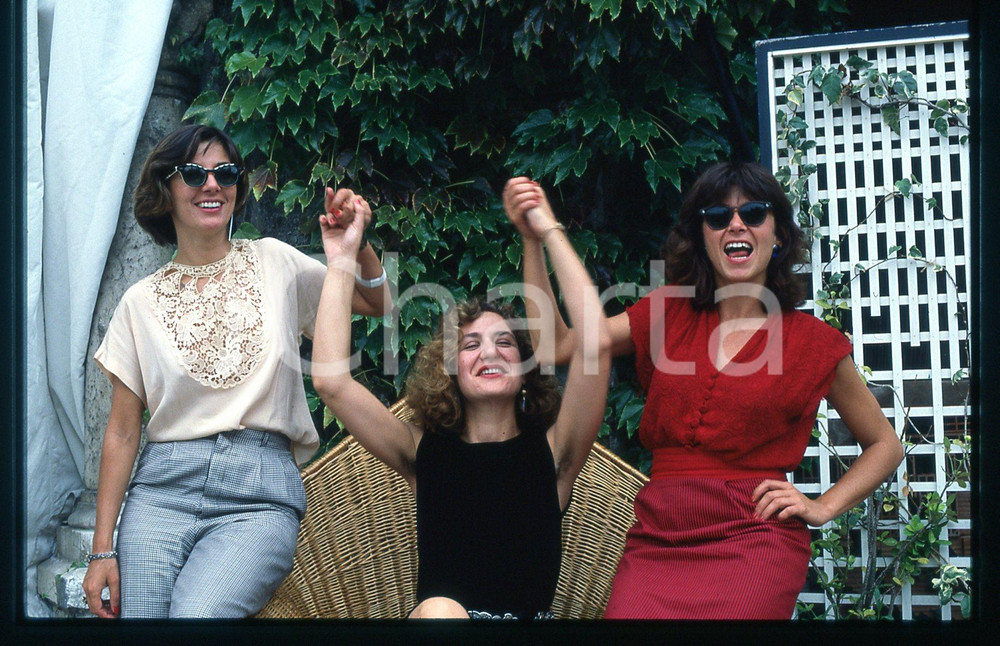 Fotografia d epoca originale 1983 Monica SCATTINI e Francesca MARCIANO Festival VENEZIA 35mm VINTAGE SLIDE 1