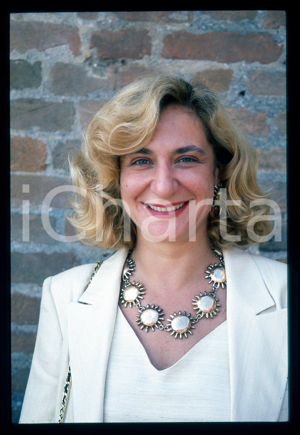 Fotografia d epoca originale 1992 VENEZIA Monica SCATTINI alla Mostra del cinema 35mm VINTAGE SLIDE 3 1