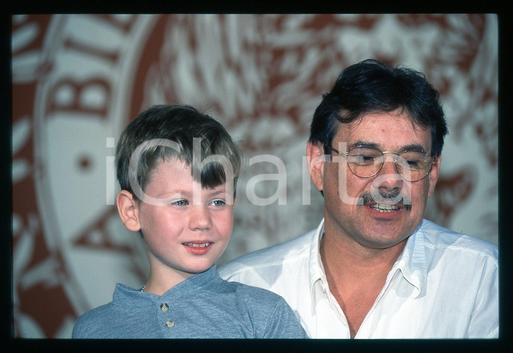 Fotografia d epoca originale 1997 VENEZIA  CINEMA Pavel CUCHRAJ Micha PHILIPCHUK 35mm VINTAGE SLIDE 1
