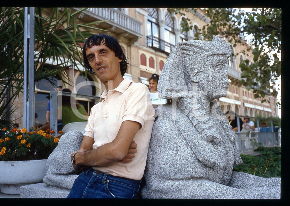 Fotografia d epoca originale 1985 ca VENEZIA Dario ARGENTO alla Mostra del cinema 35mm VINTAGE SLIDE 2 1