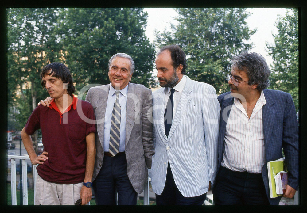 Fotografia d epoca originale 1987 RAI 2 GIALLO Dario ARGENTO Enzo TORTORA Manuel DE SICA 35mm VINTAGE SLIDE 1