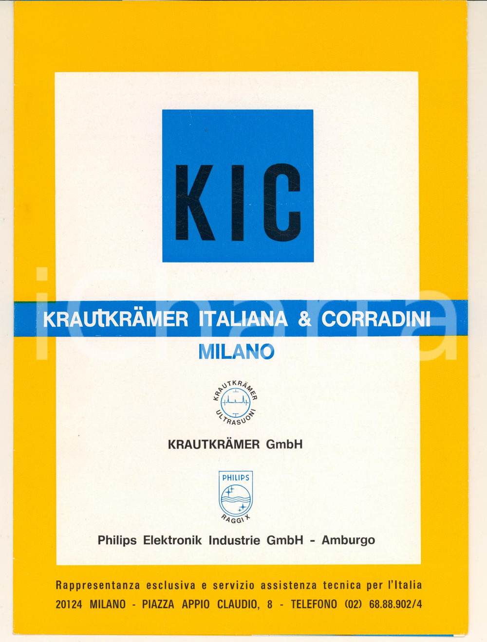 Materiale pubblicitario d’epoca 1970 ca MILANO KRAUTKRAMER ITALIANA & CORRADINI Catalogo apparecchi PHILIPS 1