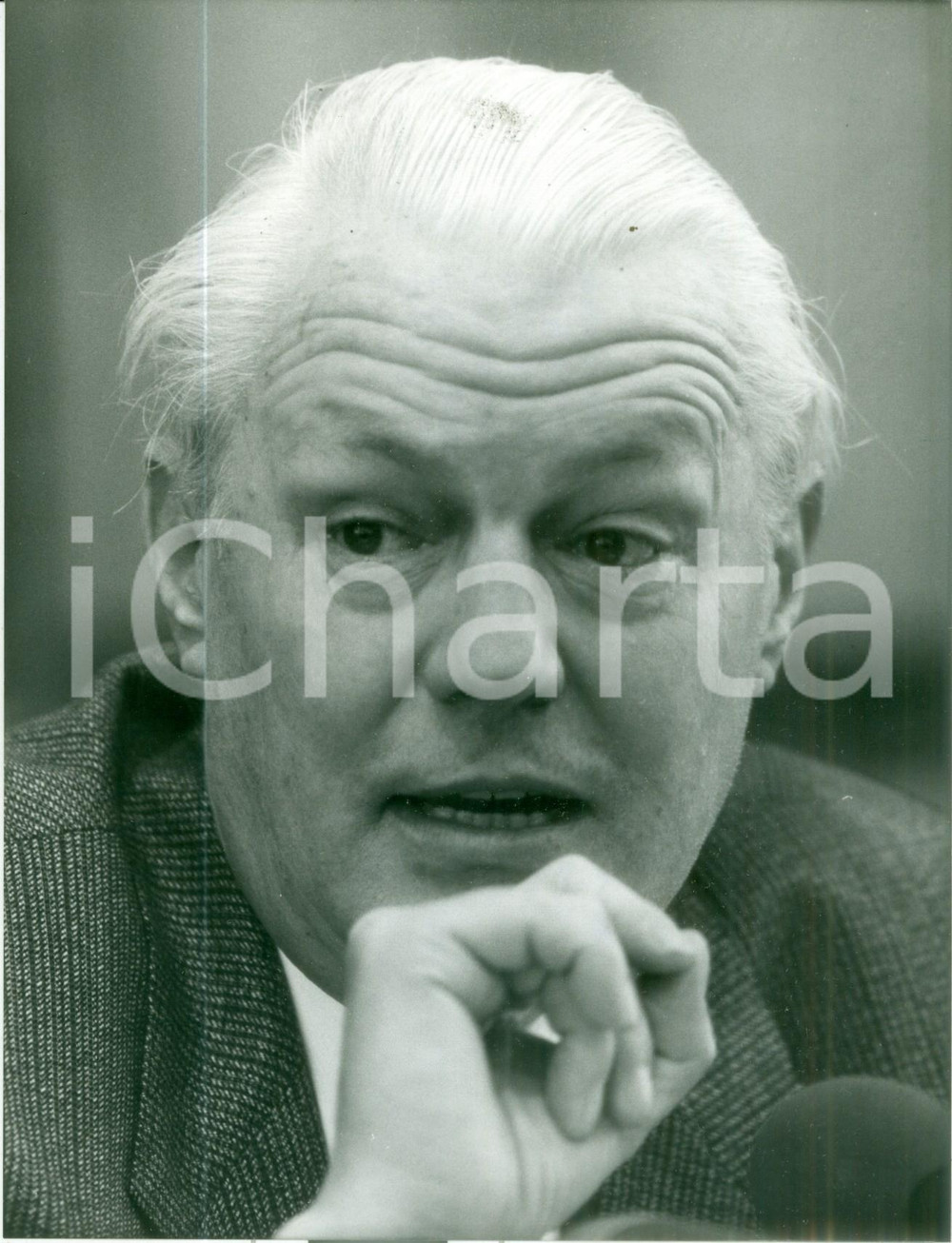 Fotografia d epoca originale 1988 BONN Gerhard STOLTENBERG Ministro dell Economia CDU Foto 2 1