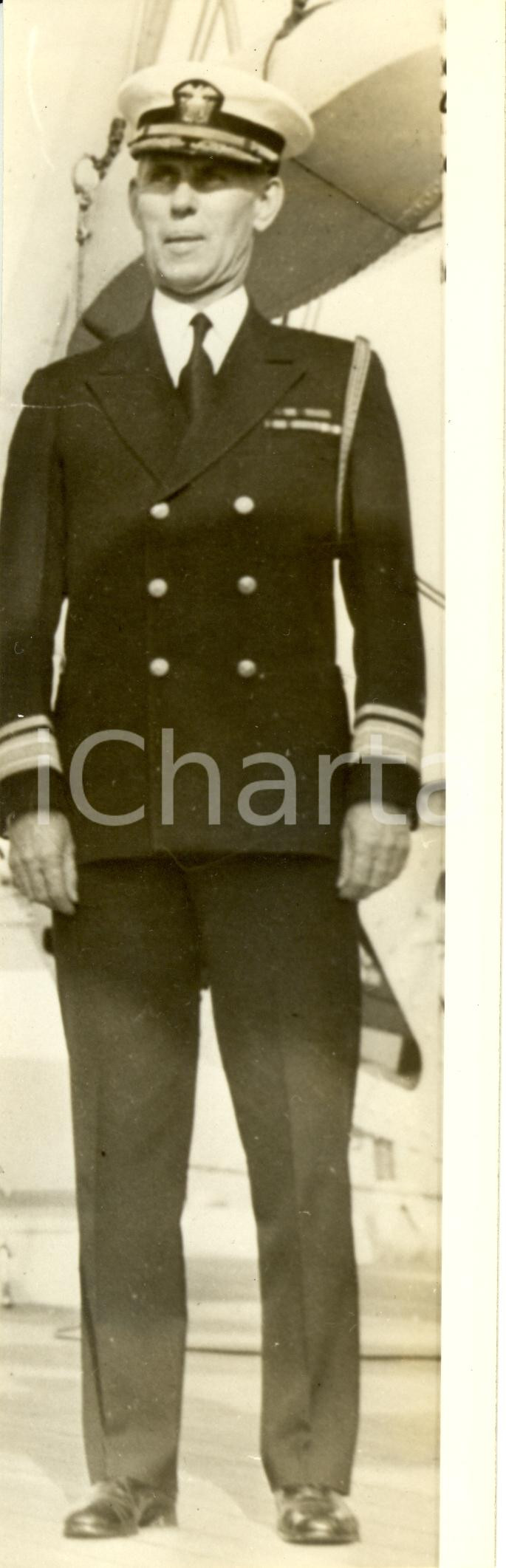 Fotografia d epoca originale 1930 ca USA William Theodore TARRANT Ammiraglio Fotografia 1