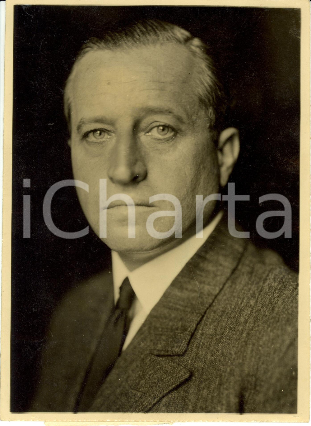 Fotografia d epoca originale 1933 GERMANIA Eugene von QUAADT conte nuovo Ministro Economia BAVIERA Foto 1