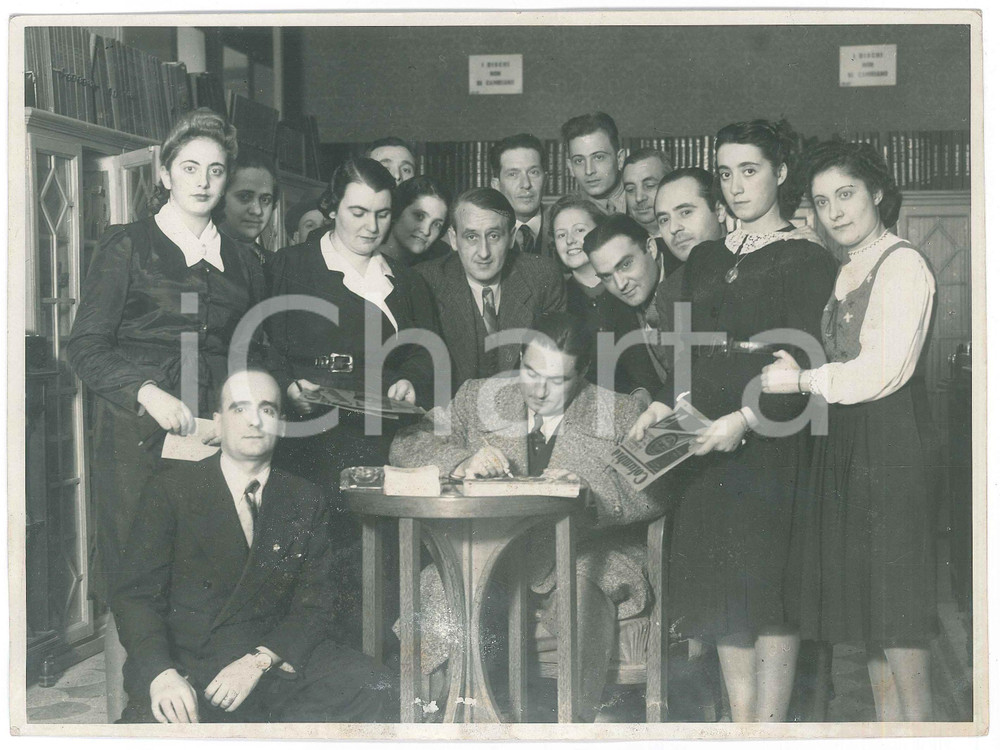 Fotografia d epoca originale 1935 ca NAPOLI Tenore Enzo DEMURO LOMANTO firma autografi 2 Foto 1