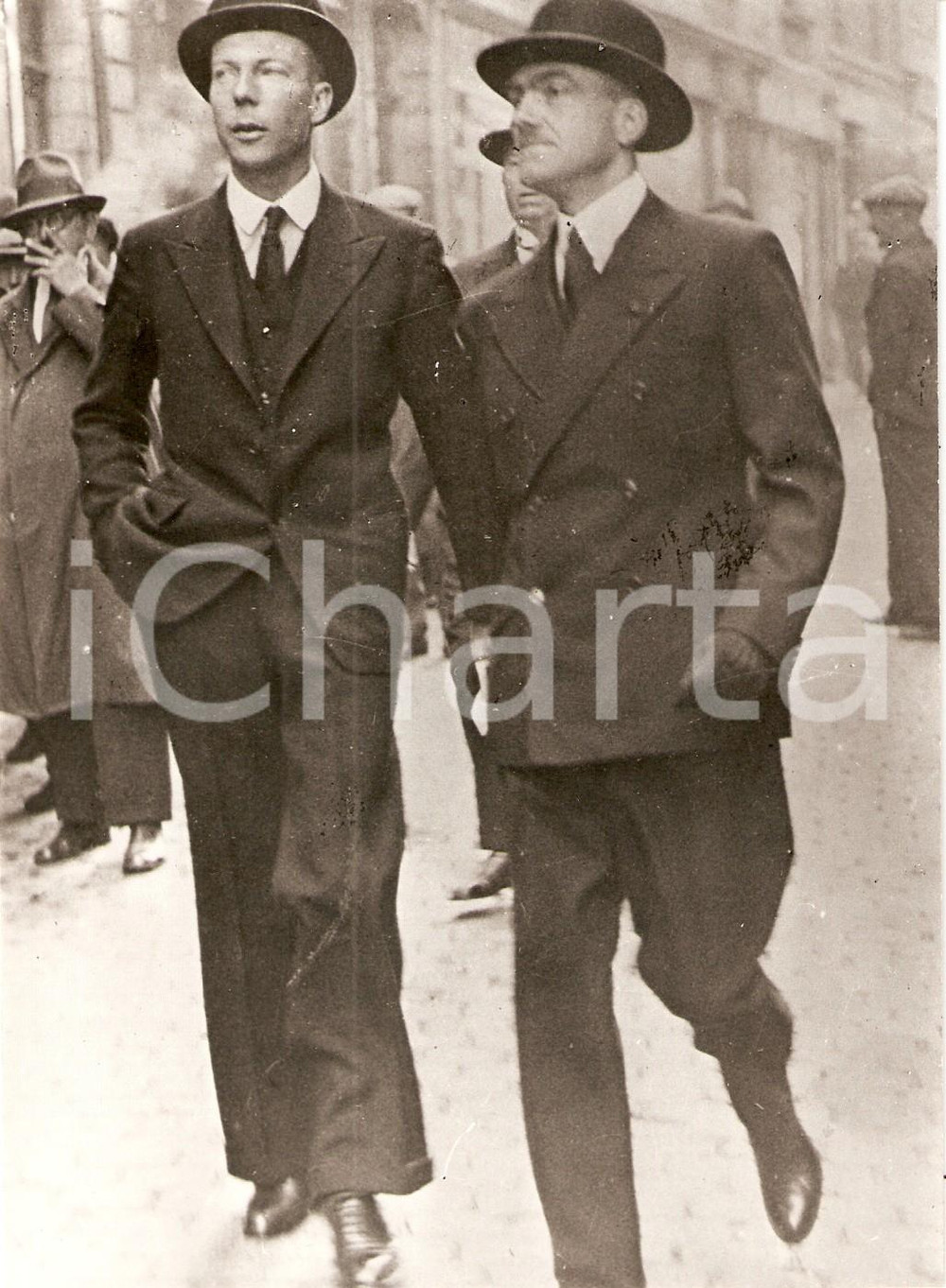 Fotografia d epoca originale 1945 ca BRUXELLES Principe reggente Carlo Teodoro del BELGIO RIPRODUZIONE 3 1