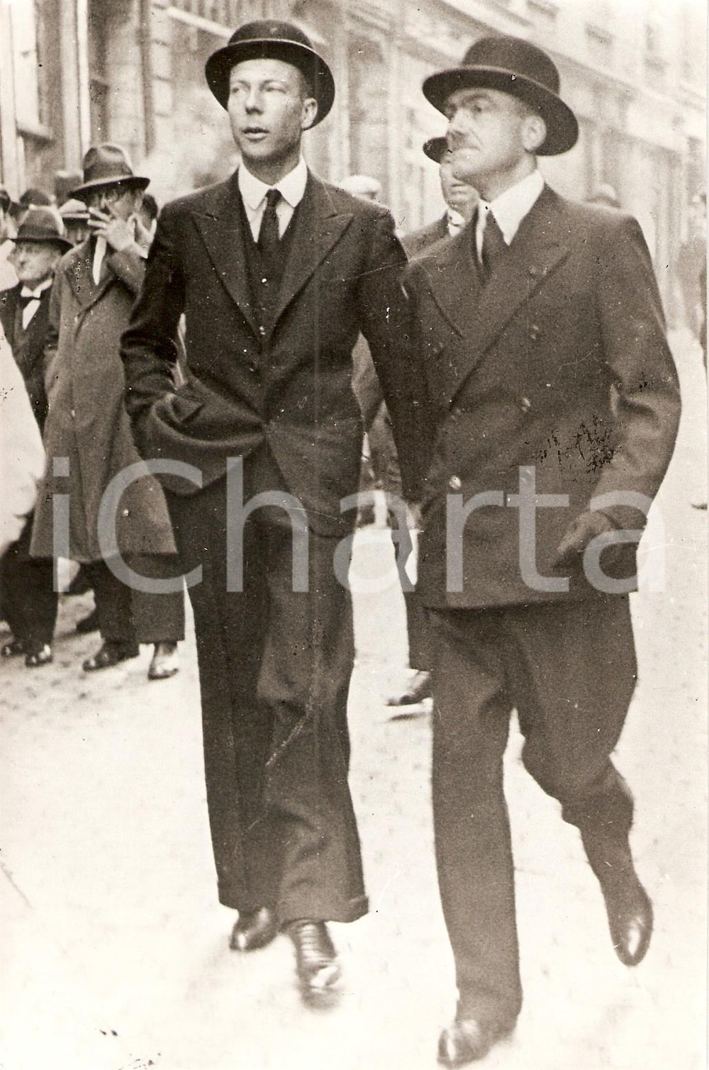 Fotografia d epoca originale 1945 ca BRUXELLES Principe reggente Carlo Teodoro del BELGIO RIPRODUZIONE 2 1